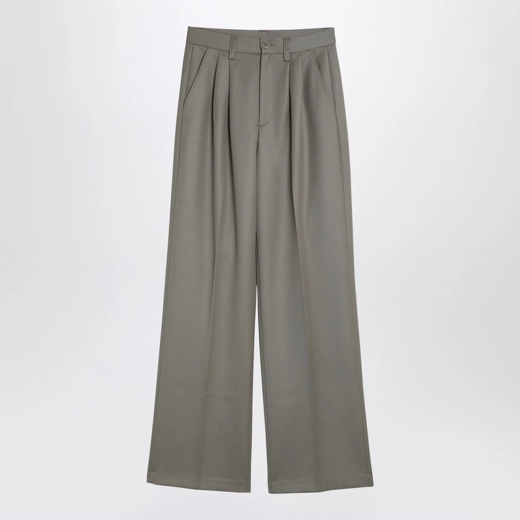 ANINE BING Khaki wool trousers