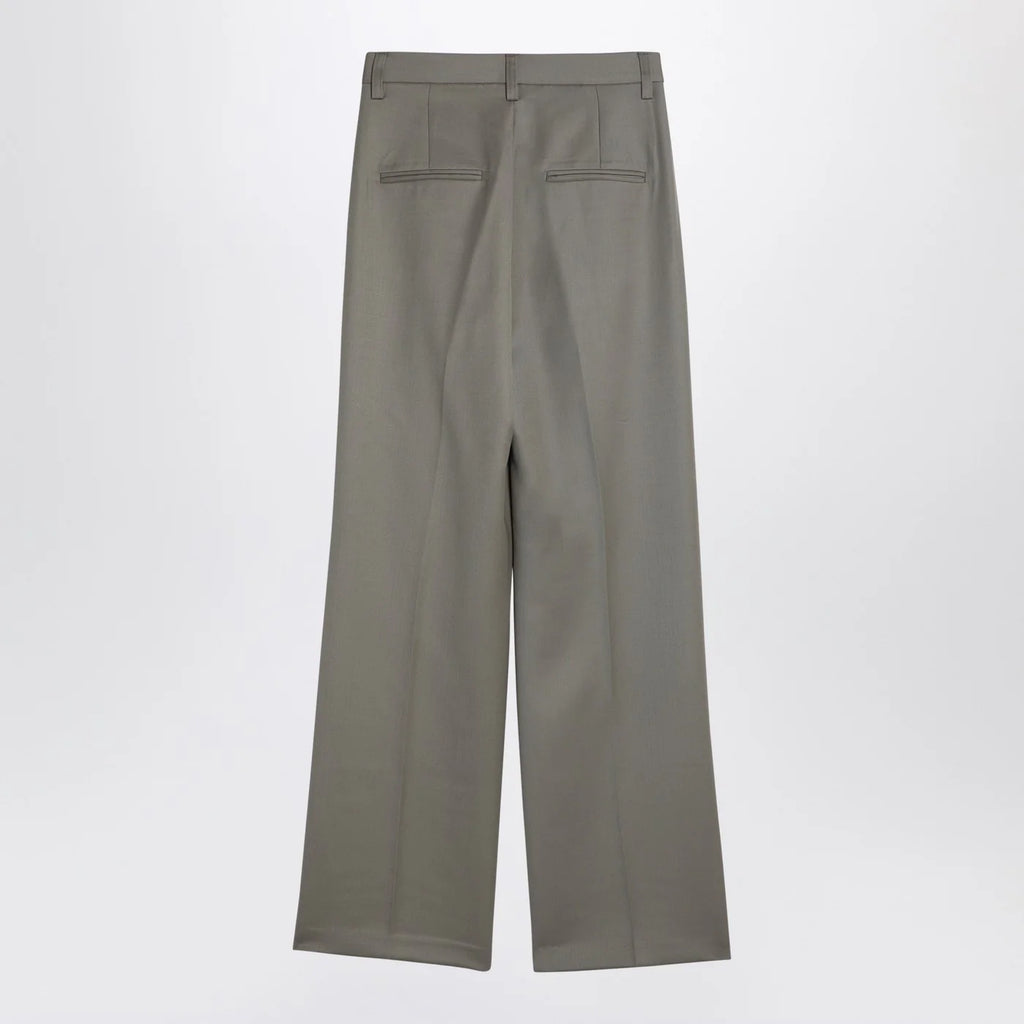 ANINE BING Khaki wool trousers