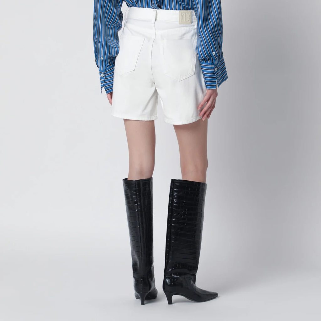 ANINE BING Ecru Kat denim Shorts