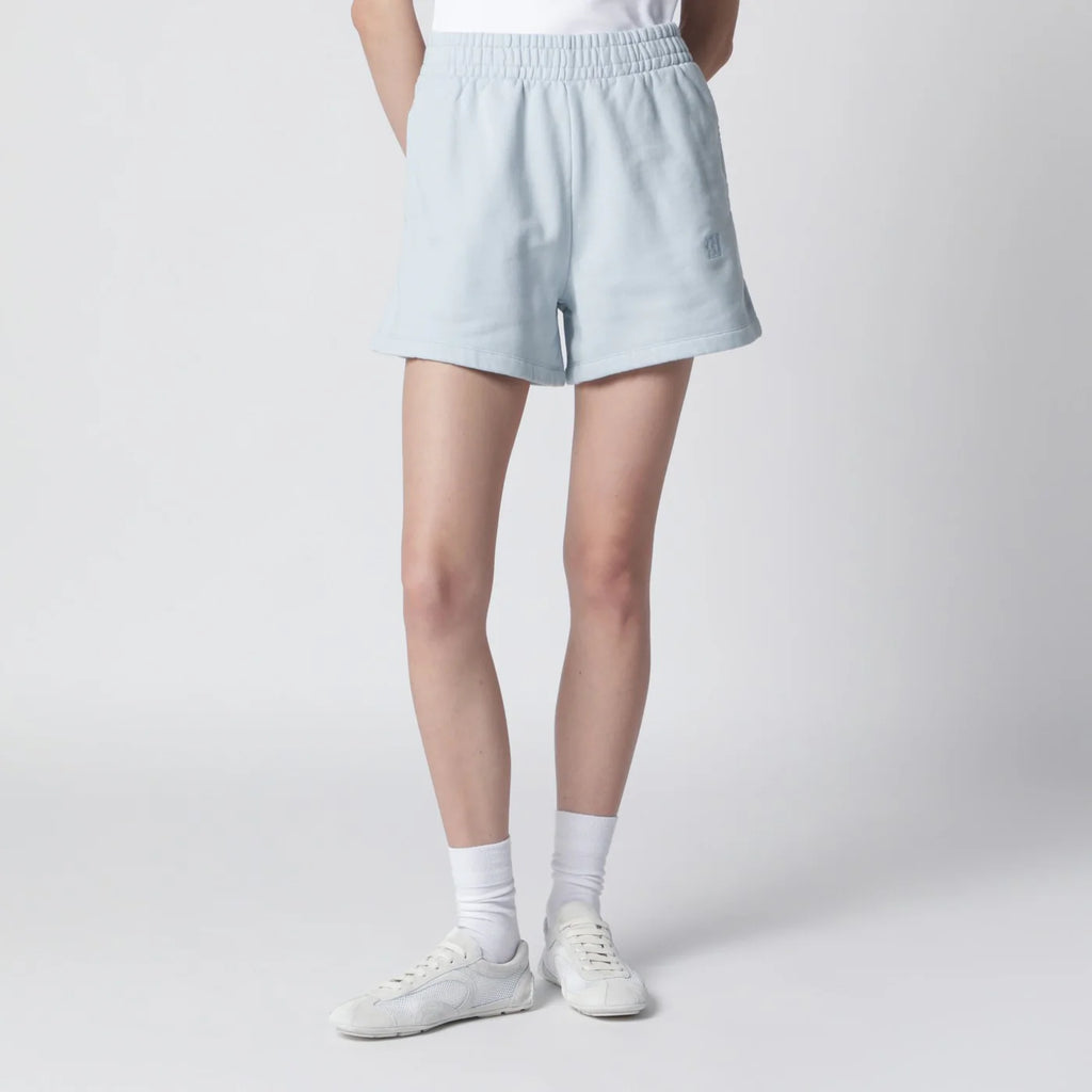 ANINE BING Light blue cotton Shorts