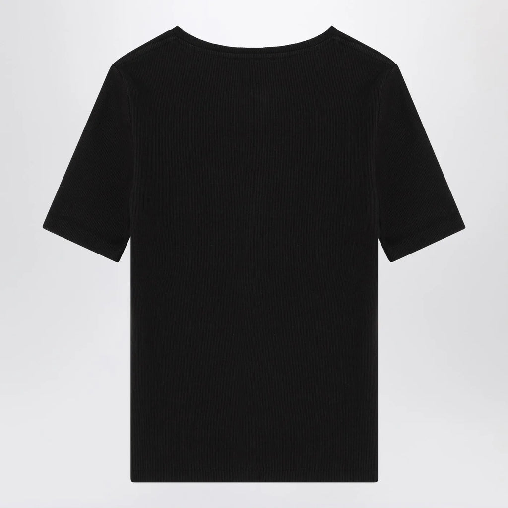 ANINE BING Black short-sleeved t-shirt