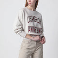 ANINE BING Harry Shrunken La beige mélange sweatshirt