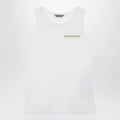 Balenciaga White cotton-blend knit tank top
