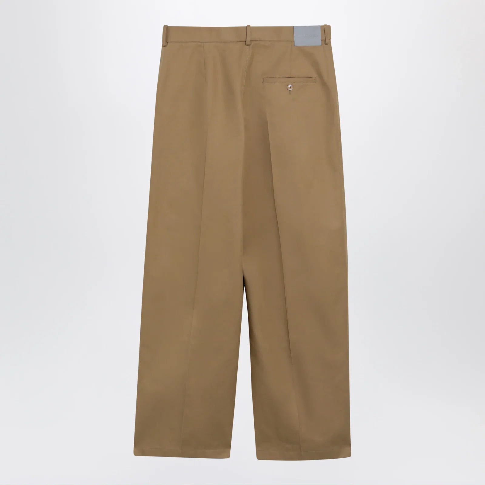 Balenciaga Wide-leg chino trousers in camel twill