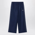 Balenciaga Bodies track pants in dark navy poplin