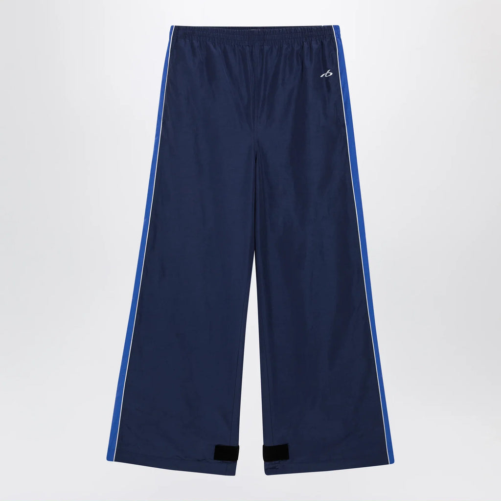 Balenciaga Techwear jogger pants in navy blue cotton blend