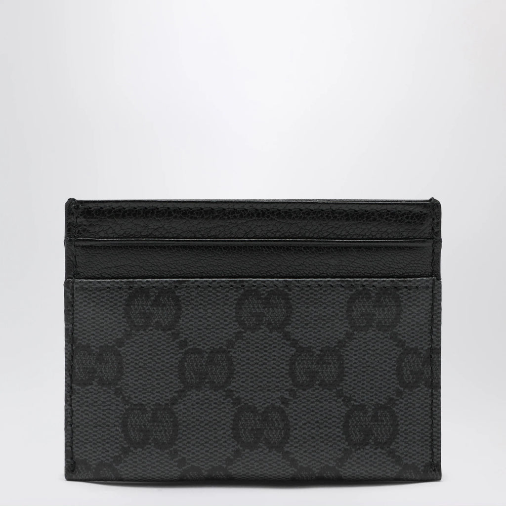 GUCCI Essence Classic card holder in black GG canvas