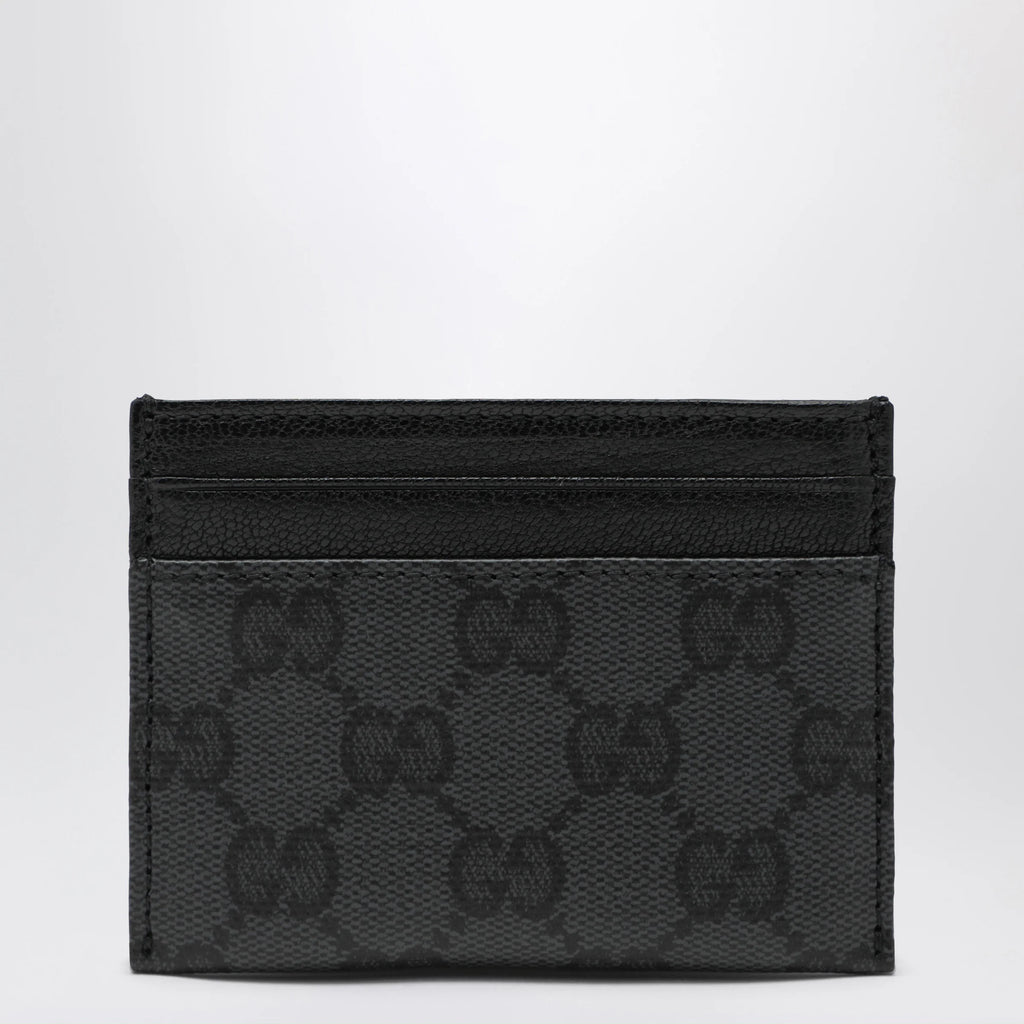 GUCCI Essence Classic card holder in black GG canvas