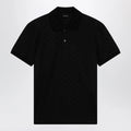 GUCCI Black GG jacquard technical jersey polo shirt