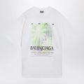 Balenciaga The Window T-shirt in white cotton jersey