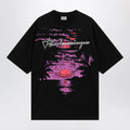 Balenciaga Dream T-shirt in black cotton jersey