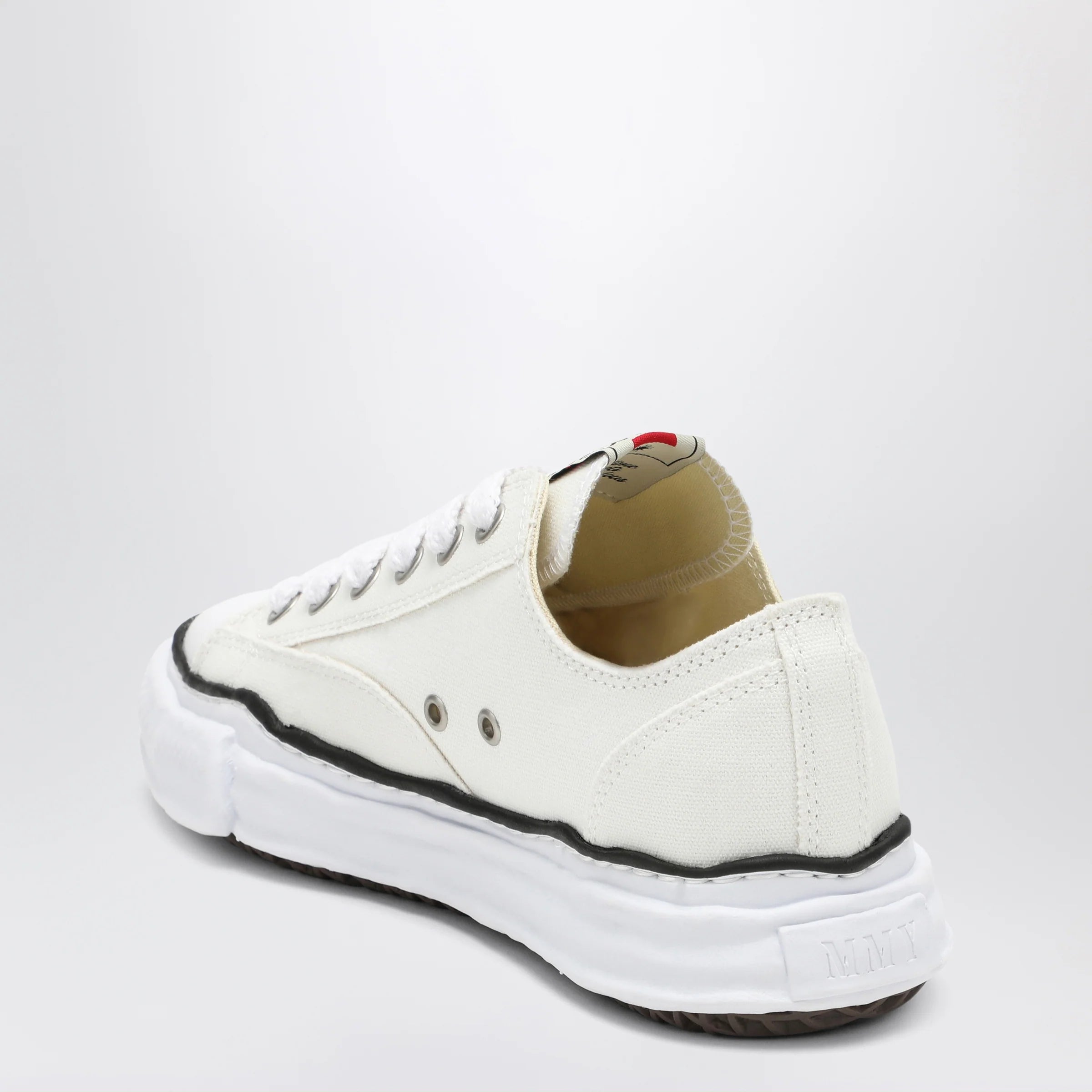 Maison MIHARA YASUHIRO White Peterson Low Sneakers in canvas