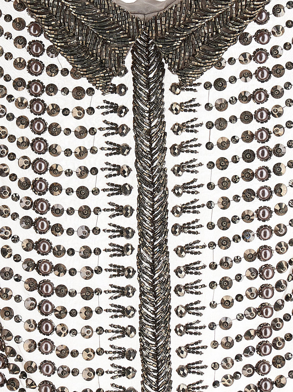 Alberta Ferretti Beaded Chiffon Top