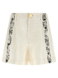 Alberta Ferretti Fortuny Linen Shorts