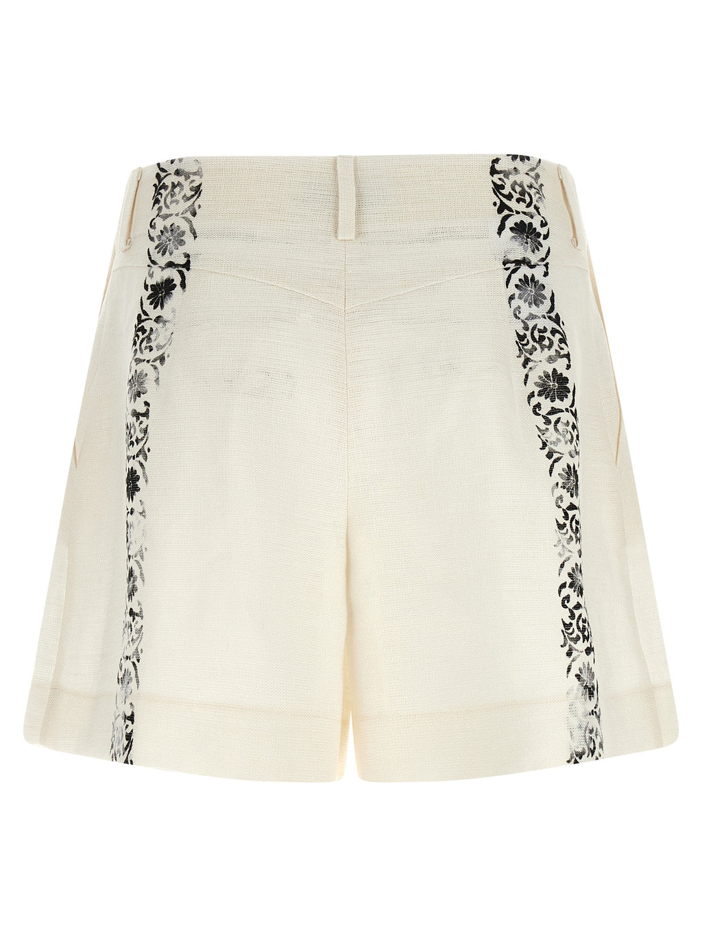 Alberta Ferretti Fortuny Linen Shorts