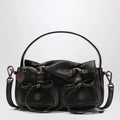 Acne Studios Micro bag with multiple pockets dark brown/beige