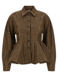 Ganni Crinckled Taffetà Blouse