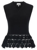 Ganni Cotton Crochet Vest