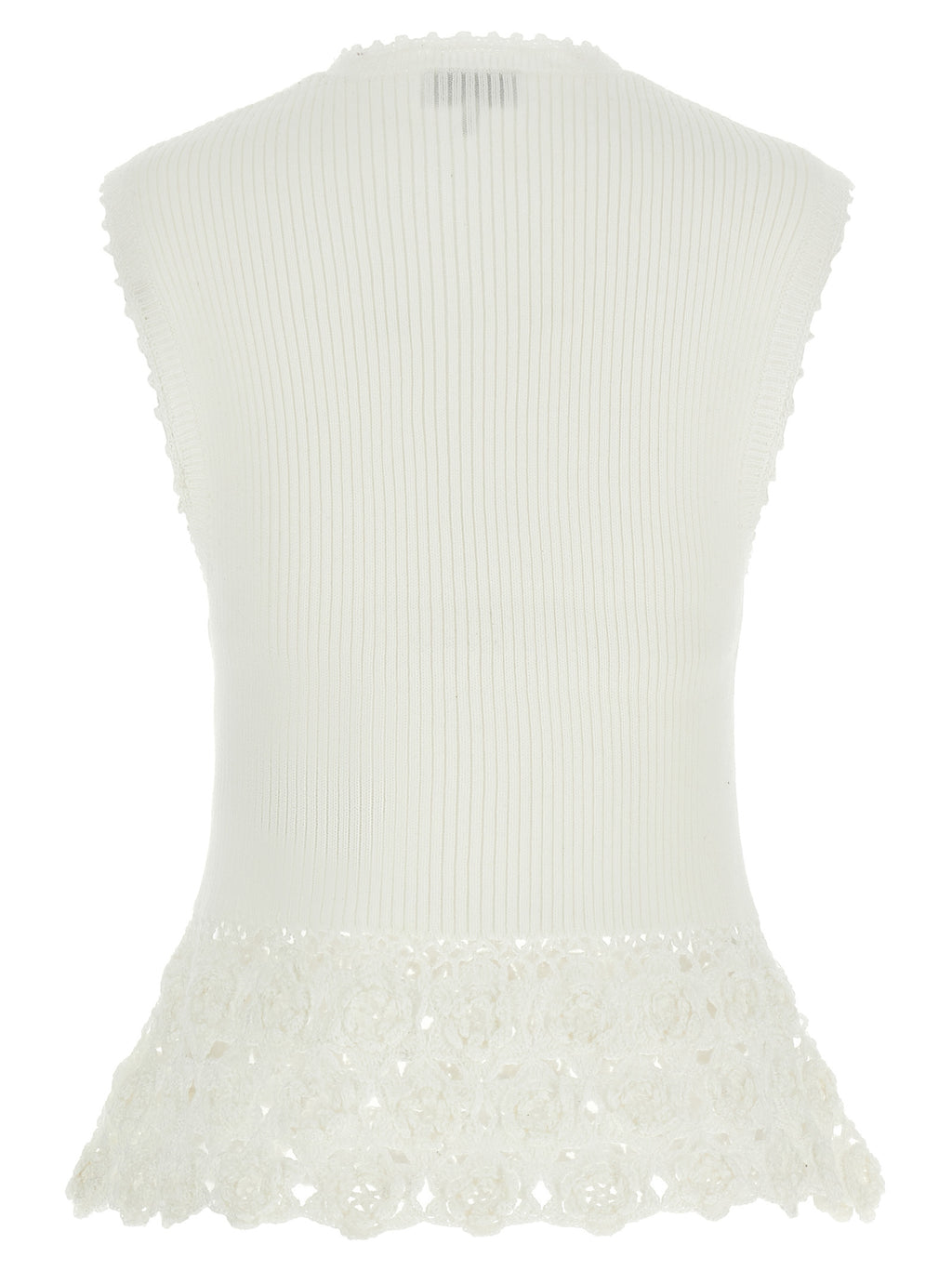 Ganni Cotton Crochet Vest