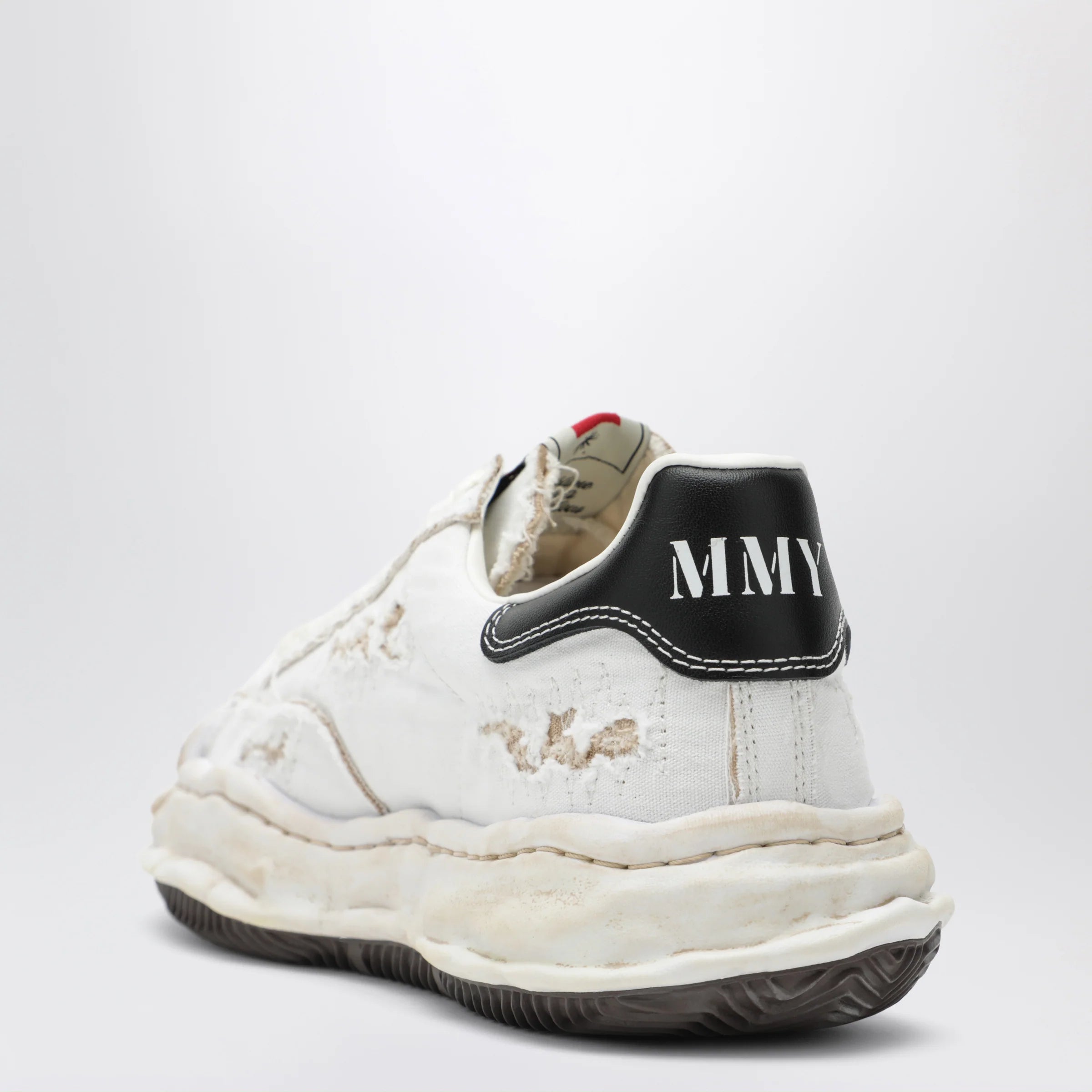 Maison MIHARA YASUHIRO Blakey sneakers in white canvas with worn effect