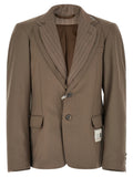 Maison Mihara Yasuhiro Double Layer Lapel Blazer Jacket