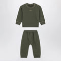 Teddy & Minou Moss green two-piece cotton suit