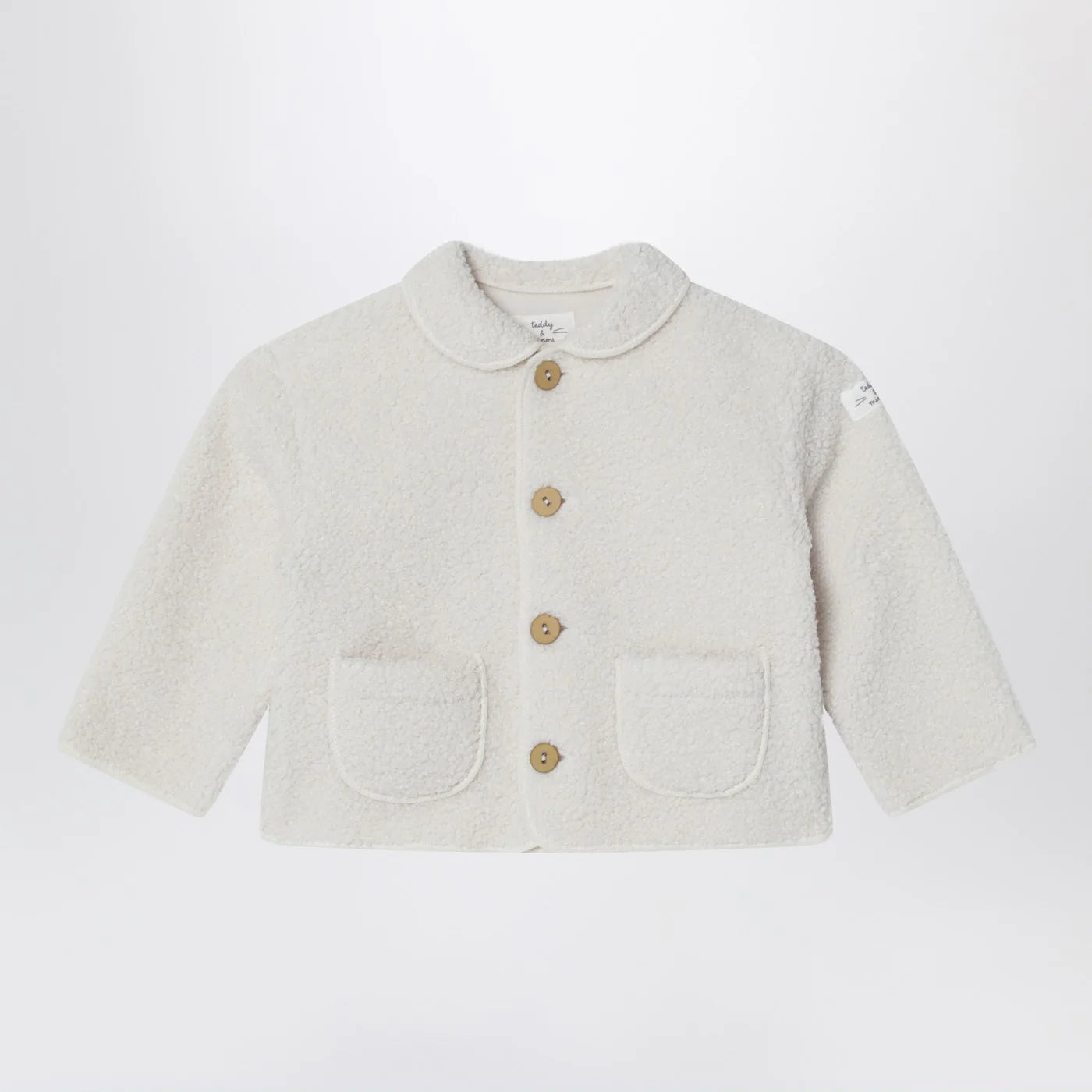 Teddy & Minou Ivory teddy-fabric jacket