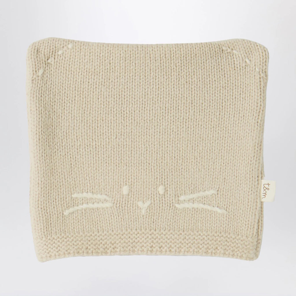 Teddy & Minou Beige knit set with hat and shoes