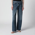 AGOLDE Arc Criss Cross jeans in dark indigo denim