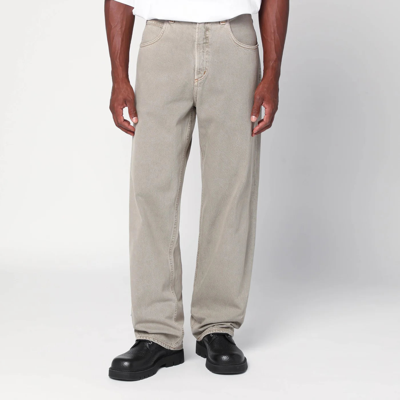 AGOLDE Beige jeans in regenerated denim