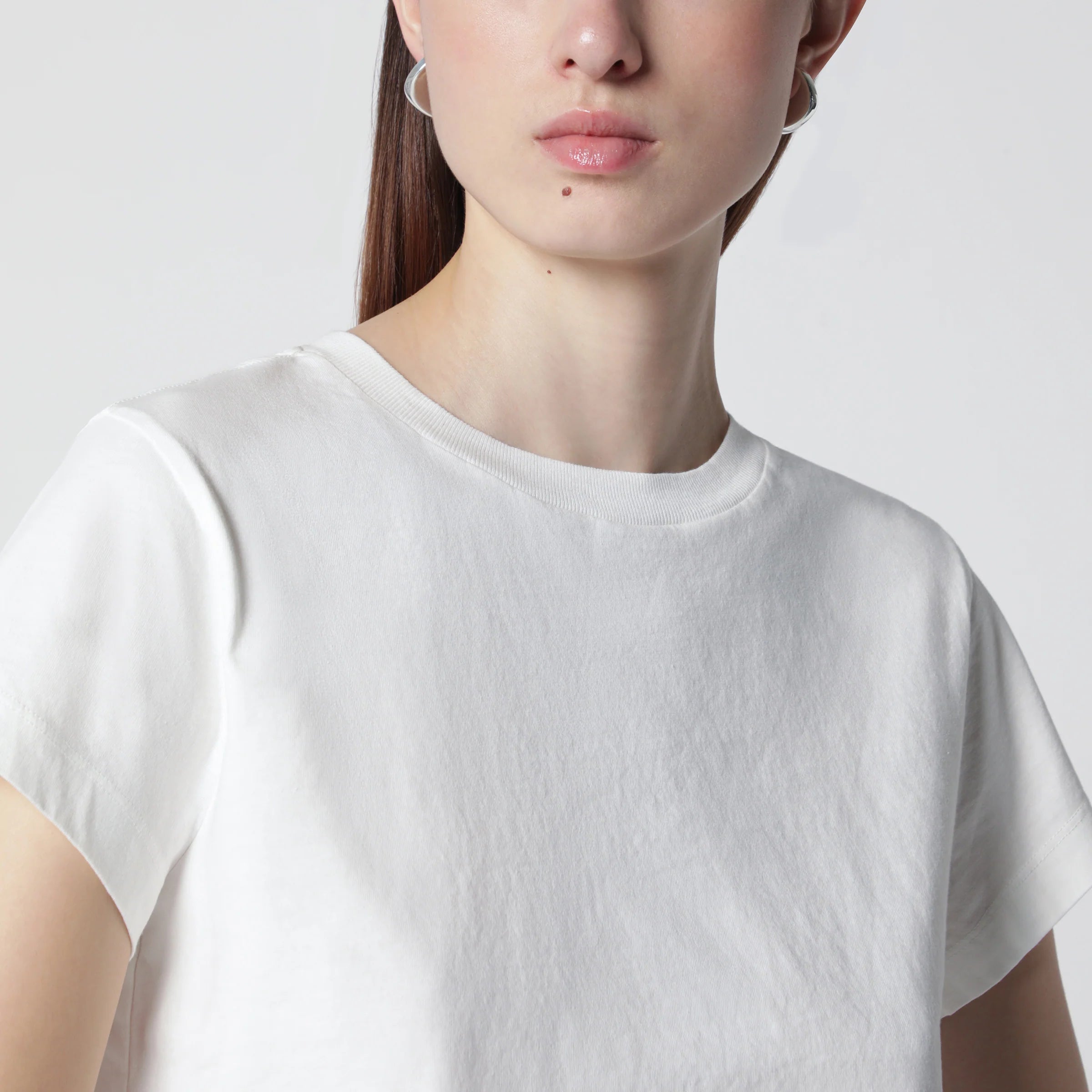 AGOLDE White cotton crew-neck T-shirt