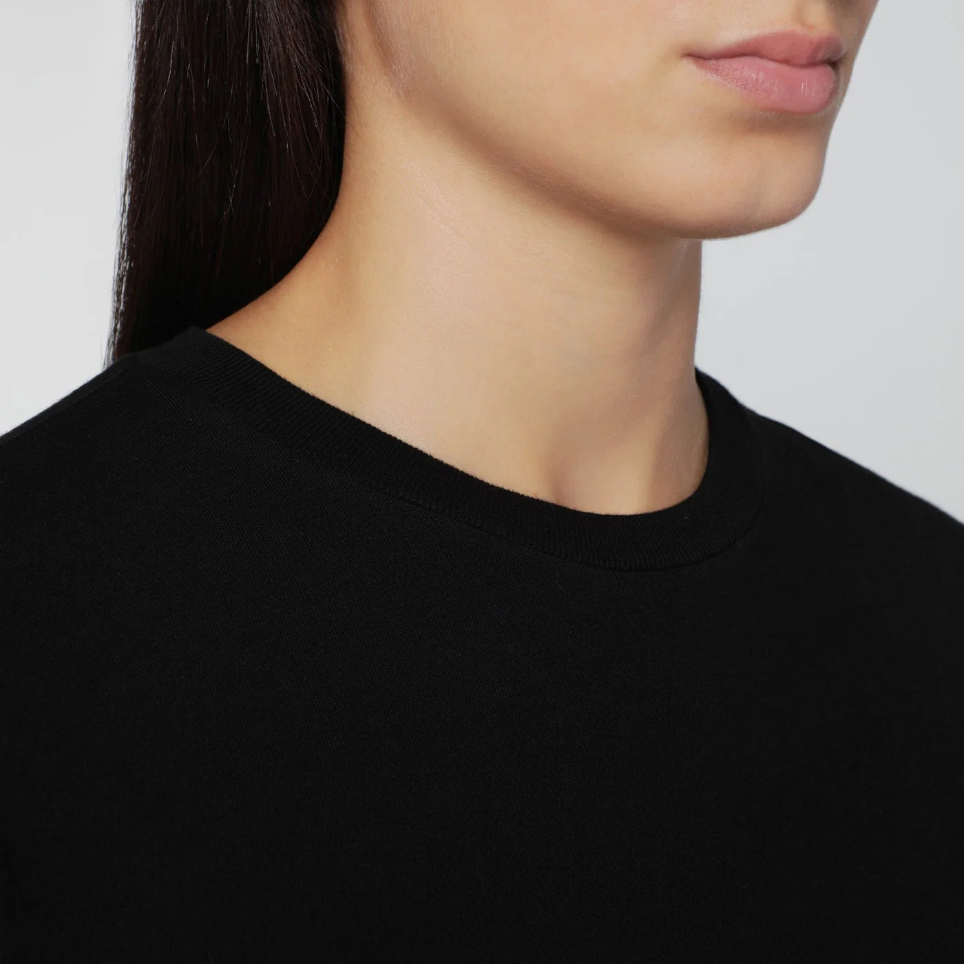 AGOLDE Black organic cotton top