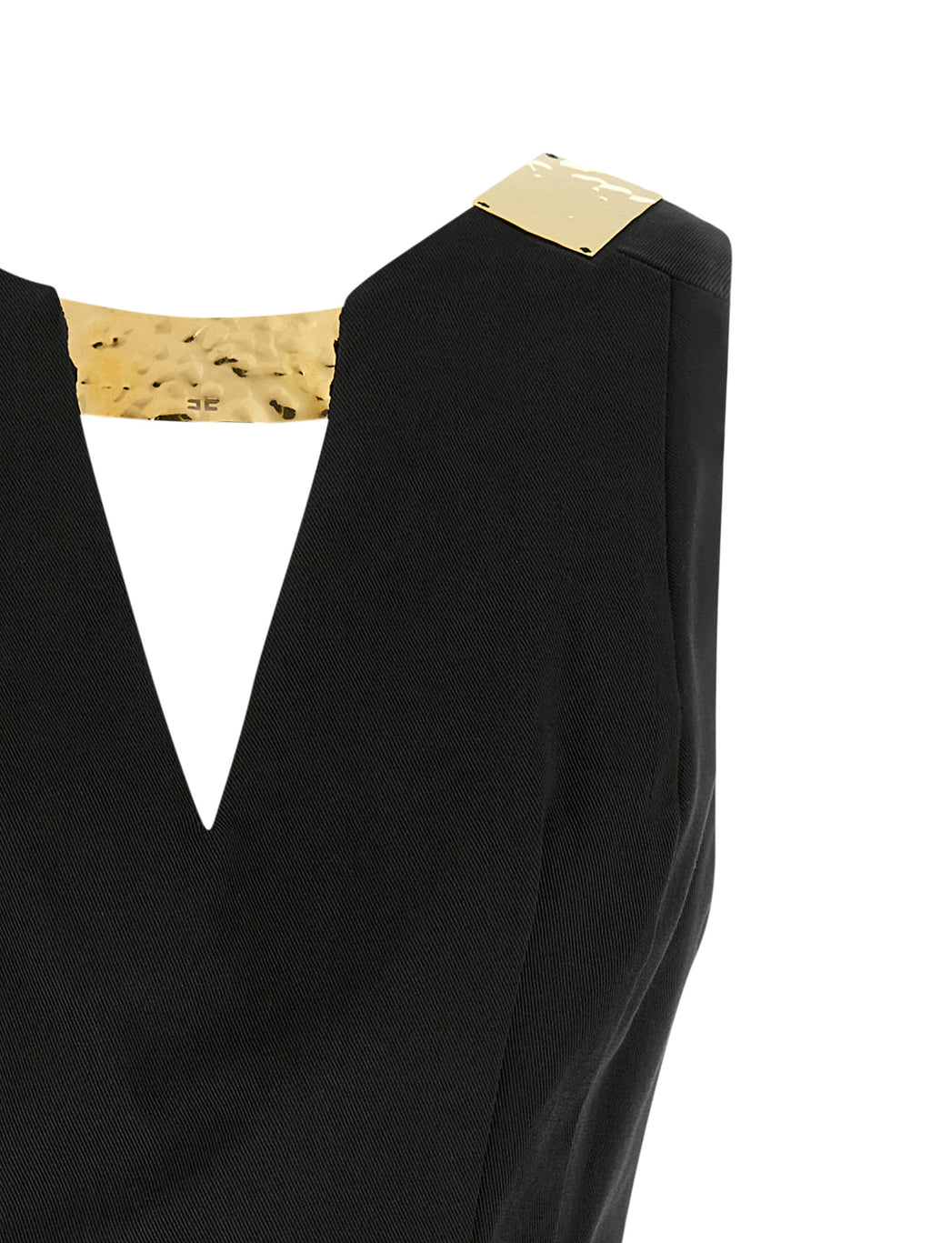 Elisabetta Franchi Metal Plaque Dress