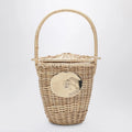 Patou Beige wicker bucket