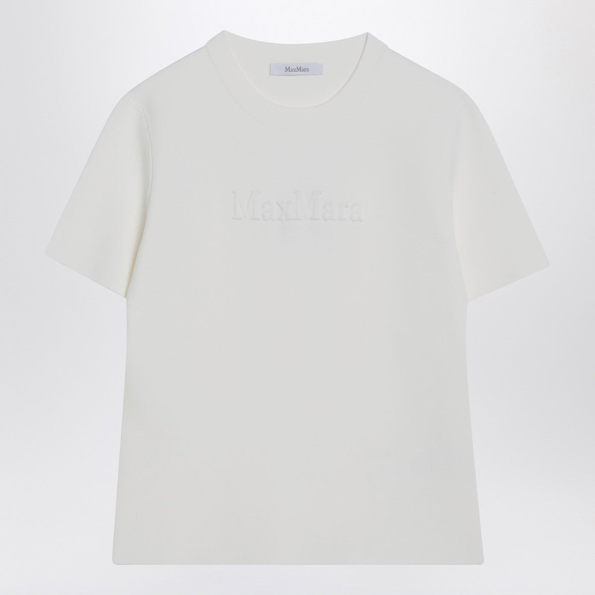 Max Mara White T-shirt in viscose crêpe