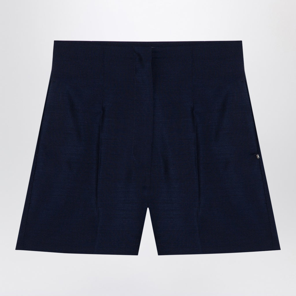 Sportmax Blue wool-blend shorts