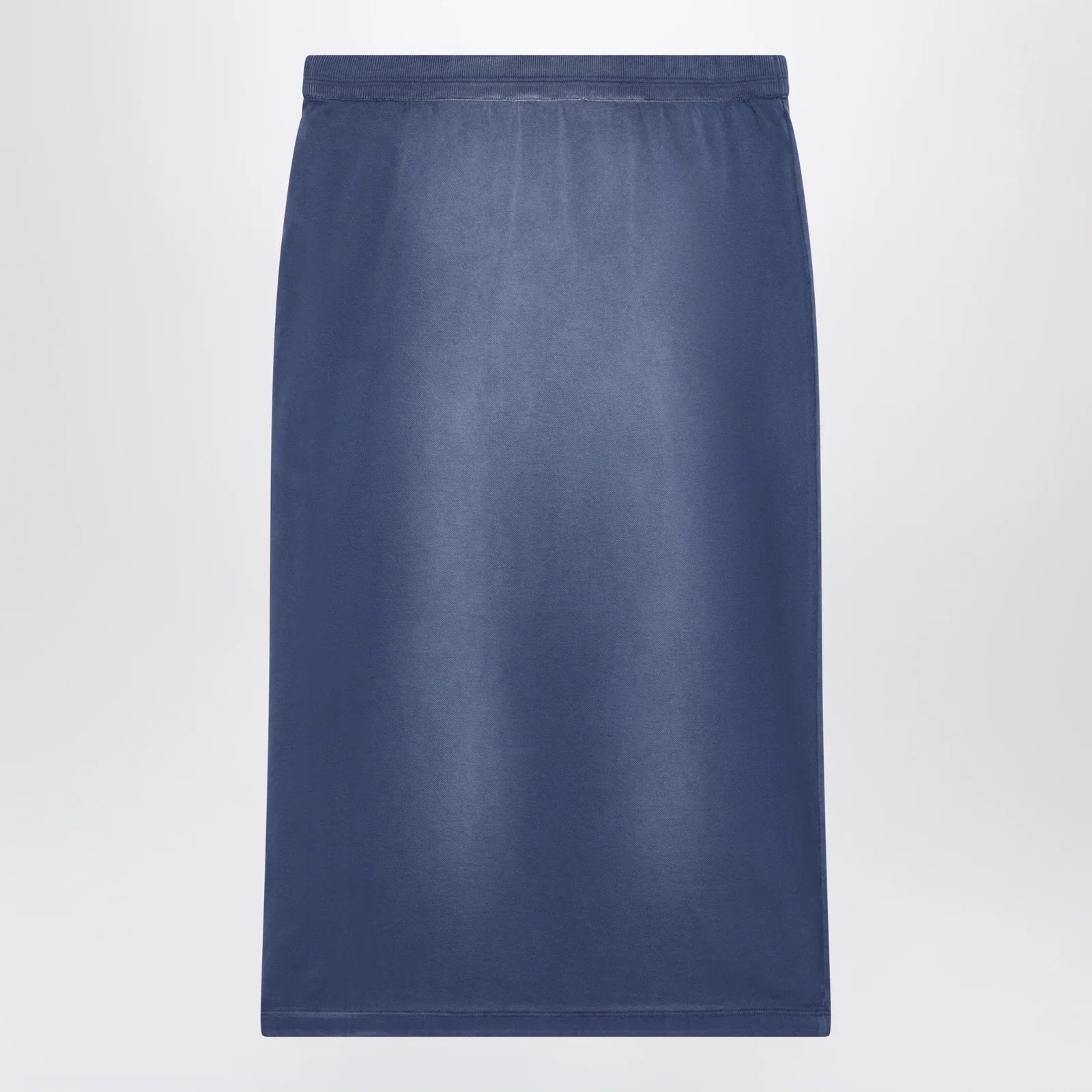Acne Studios Navy blue cotton skirt with a splatter effect