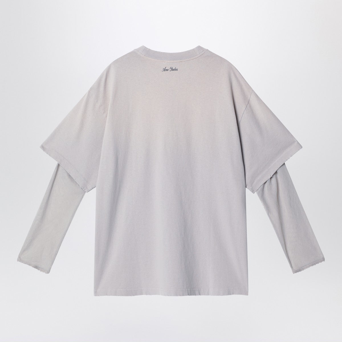 Acne Studios Light grey layered structure T-shirt