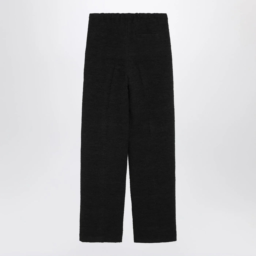 LouLou De Saison Black straight bouclé trousers