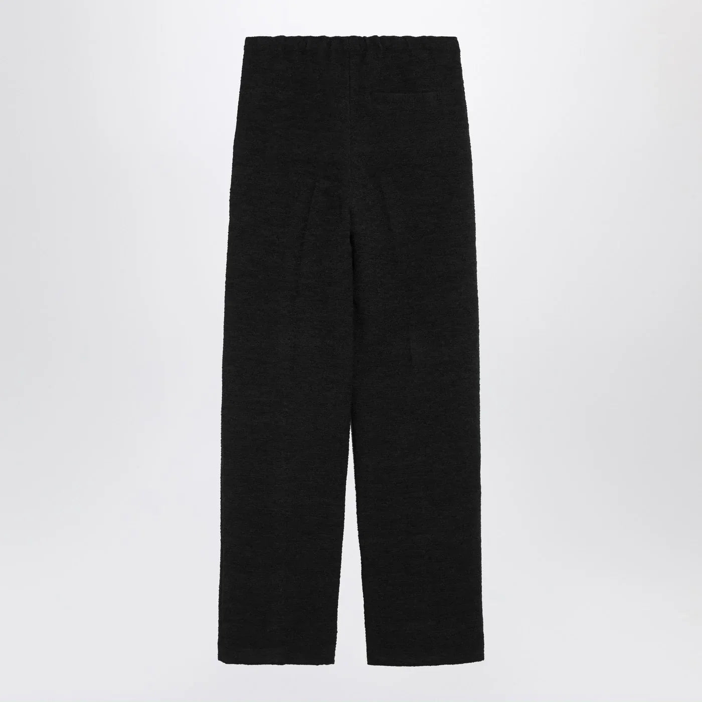 LouLou De Saison Black straight bouclé trousers