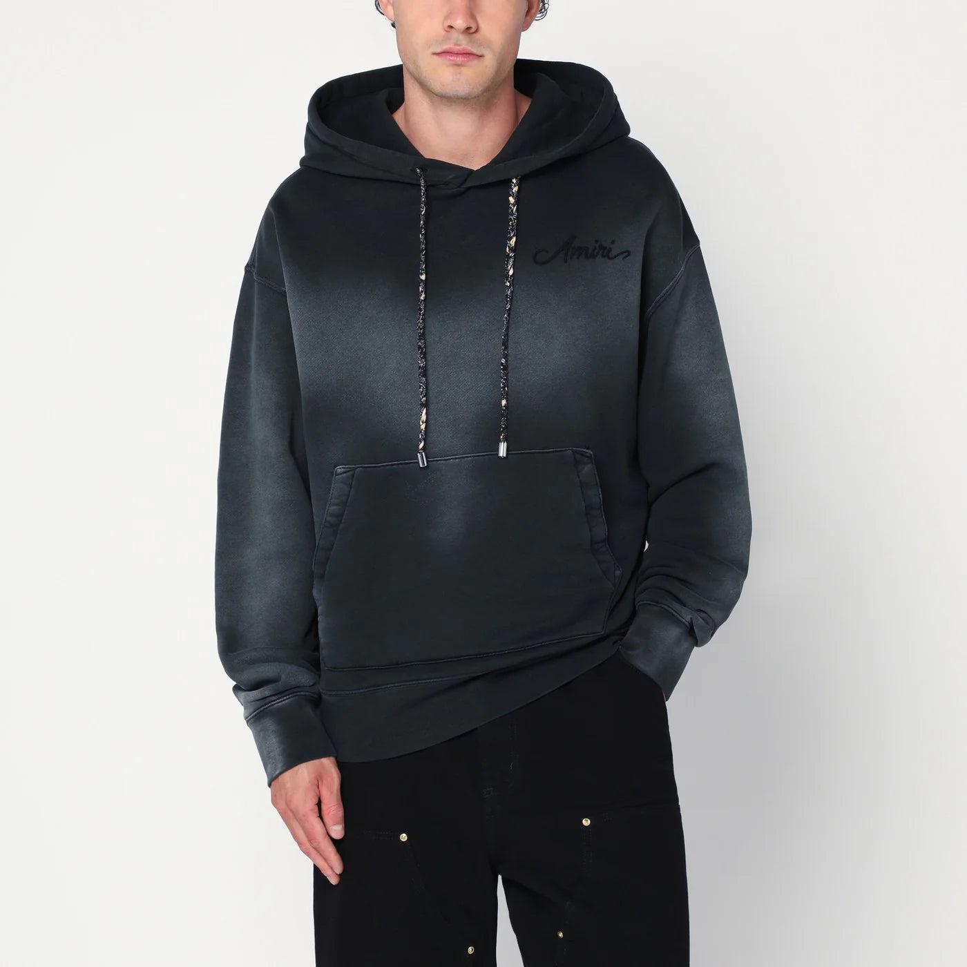 AMIRI Black Bandana Hoodie