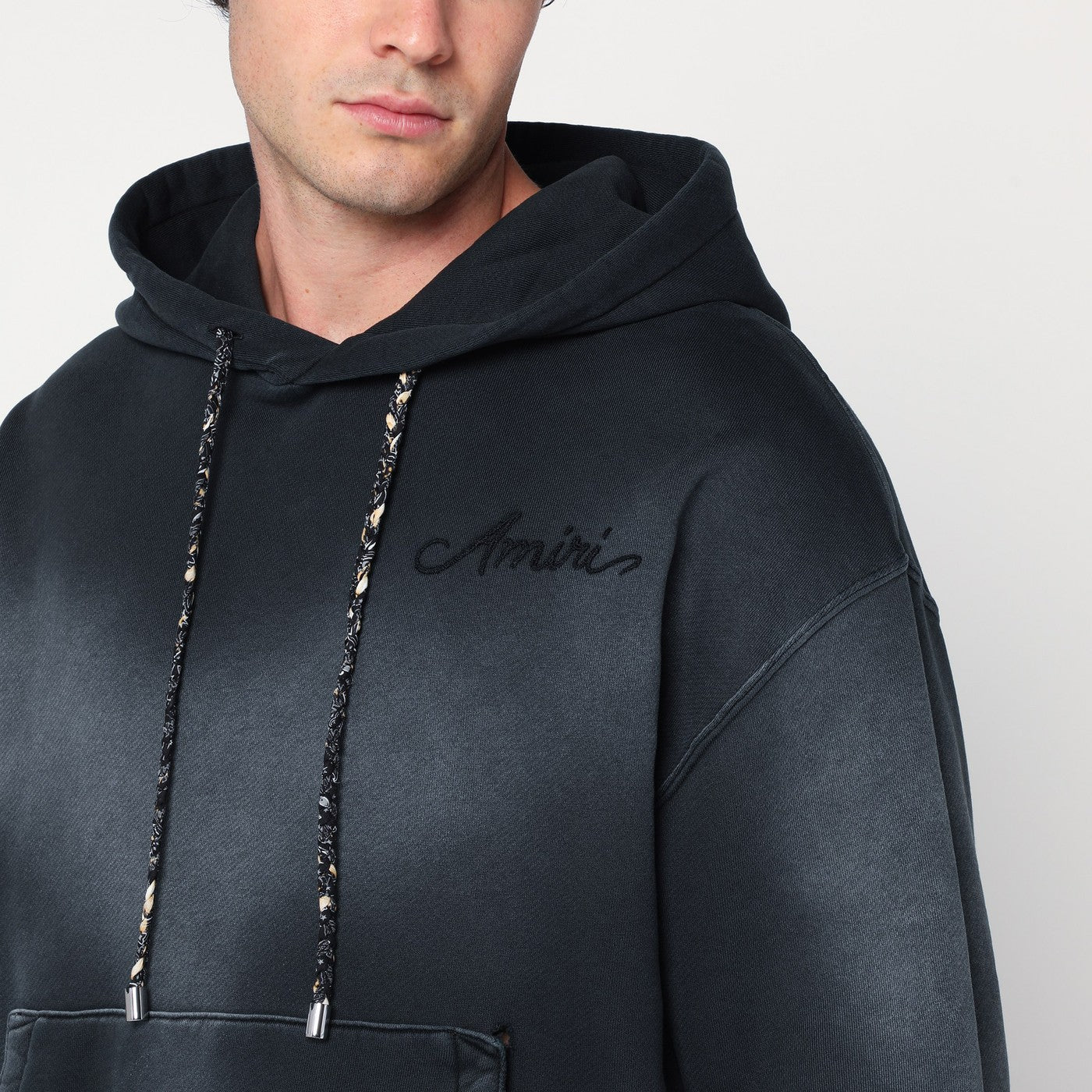 AMIRI Black Bandana Hoodie