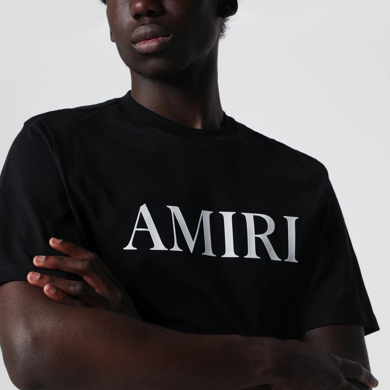 AMIRI Black T-shirt with logo print