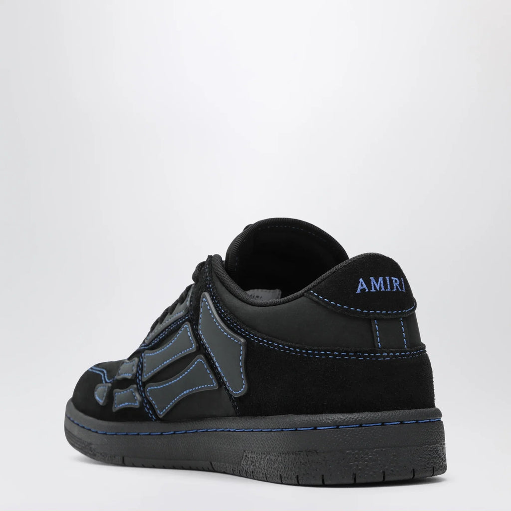 AMIRI Skel low-top sneakers in black calf leather