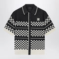 AMIRI Checkered mesh sweater with logo embroidery