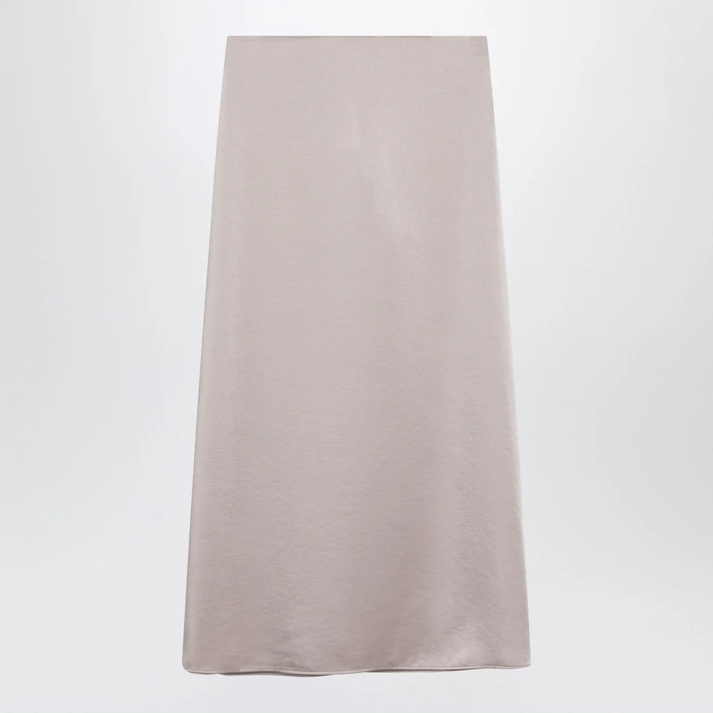 Weekend Max Mara Blush satin midi skirt