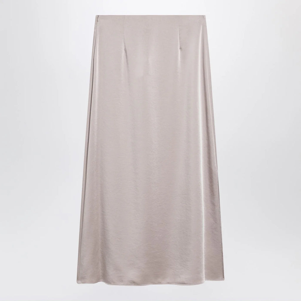 Weekend Max Mara Blush satin midi skirt