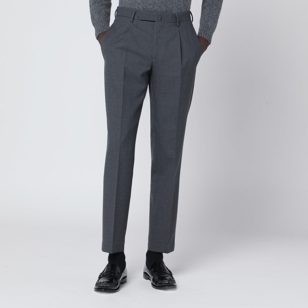 Santaniello Grey wool trousers