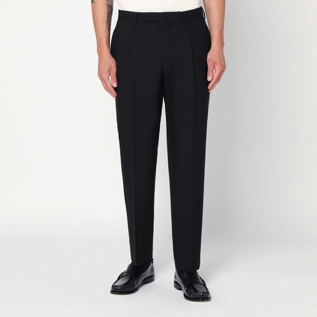 Santaniello Black wool pants