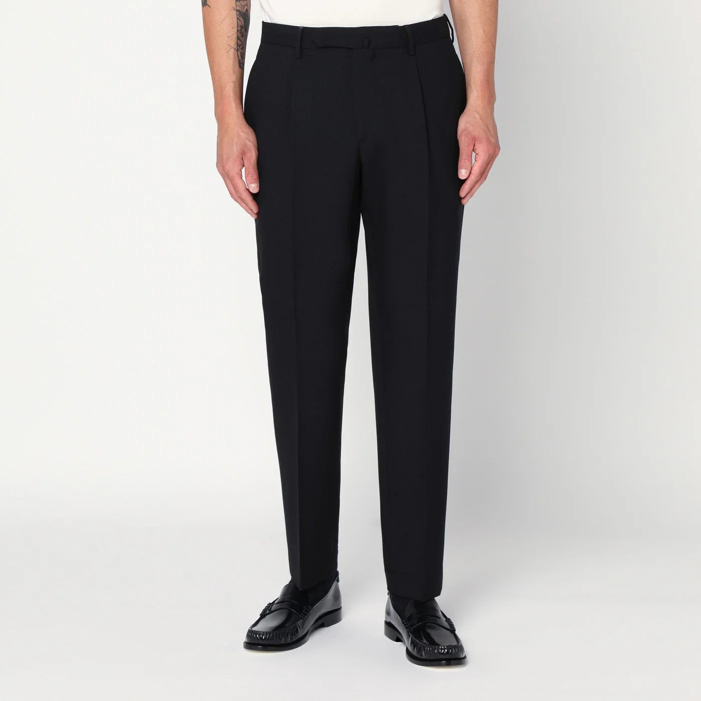 Santaniello Black wool pants